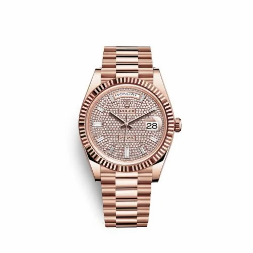 Rolex Day-Date 40 Everose / Paved 228235-0036 (M228235-0036)